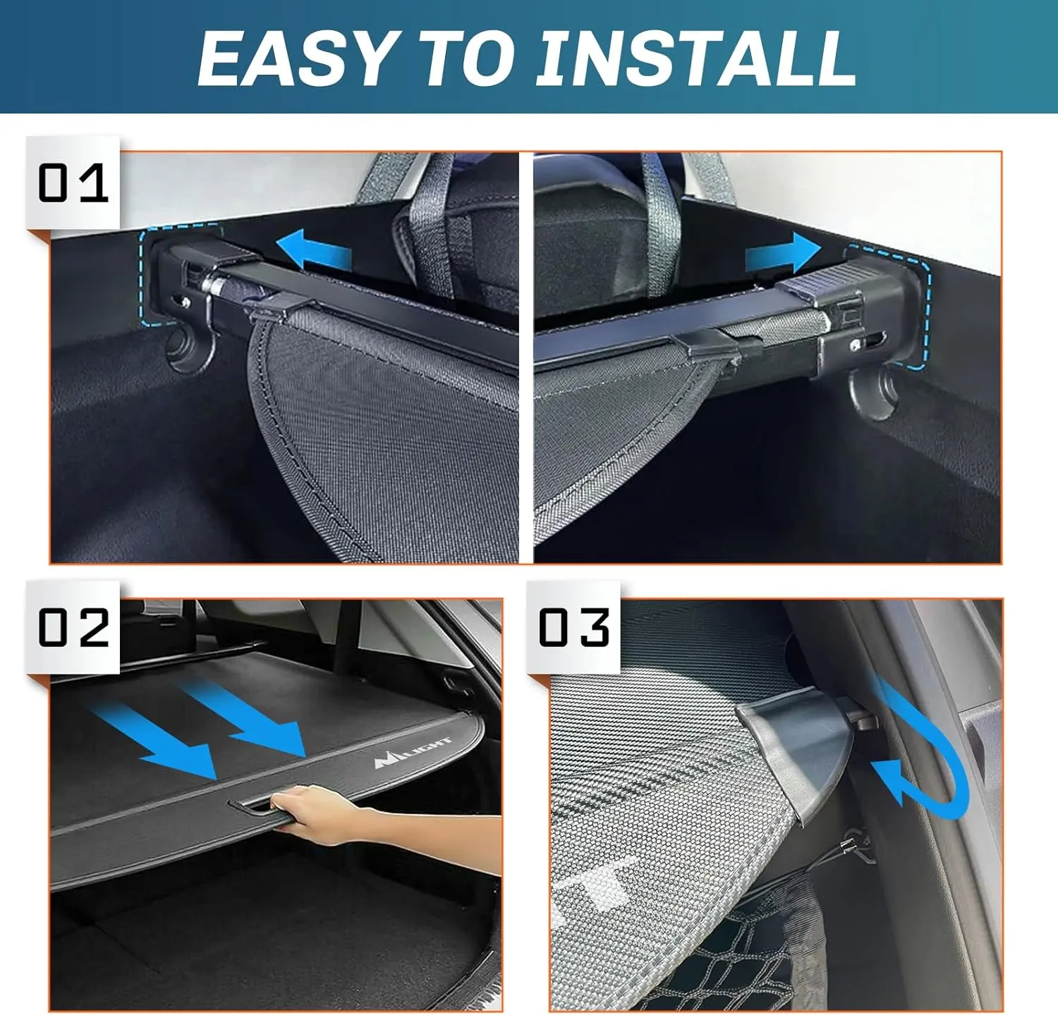 2010-2024 Toyota 4Runner Retractable Trunk Cargo Cover