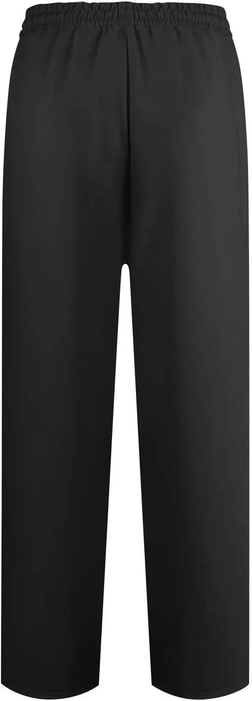 Baggy Wide Leg Sweatpants for Women Low Ries Drawstring Joggers Comfy Lounge Pants Gym Athletic Pants with Pockets