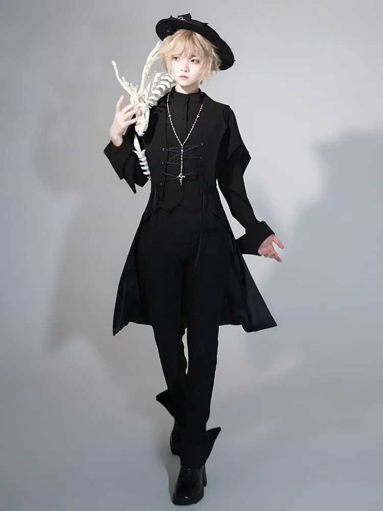 Black Ouji Straight-leg Pants