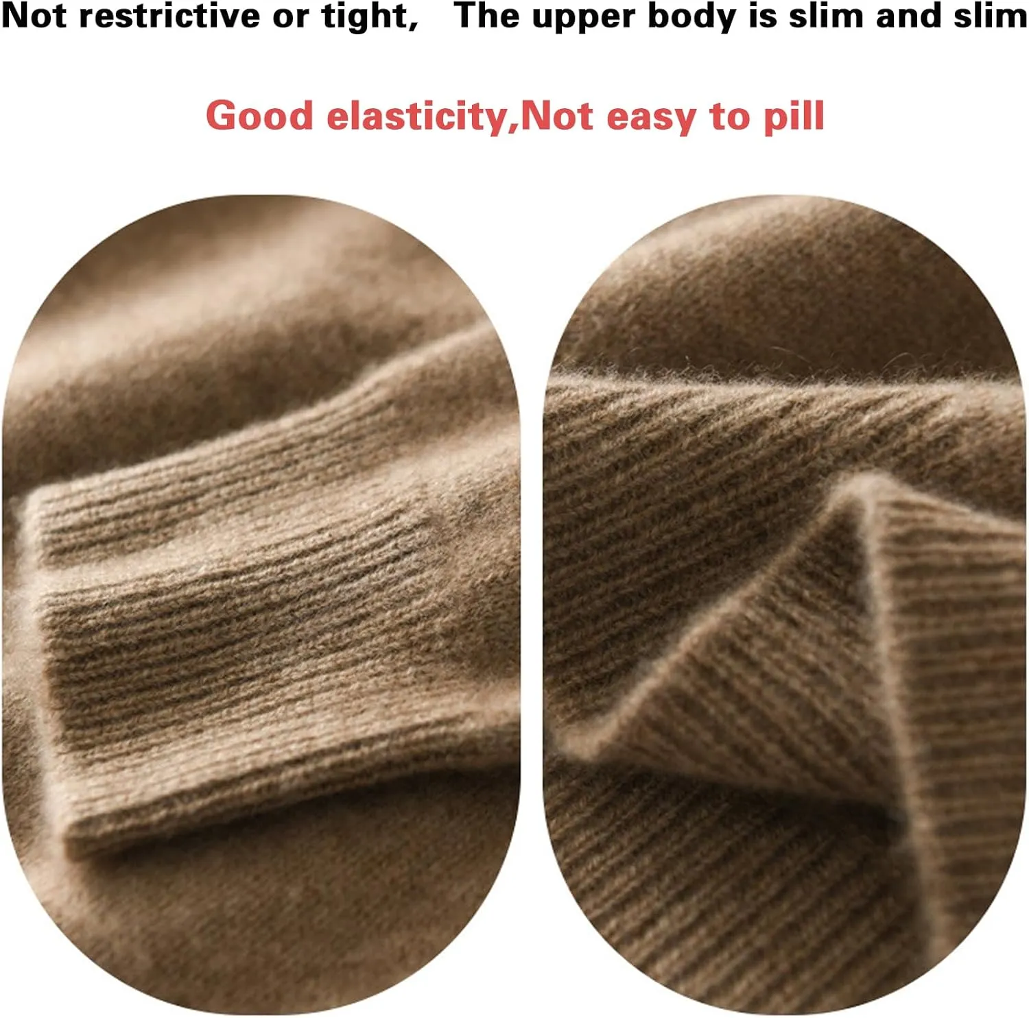Blueorxy Cashmere Sweaters for Women, Lightweight Cashmere Classic-Fit Pullover Long Sleeve Sweater (I,XL)