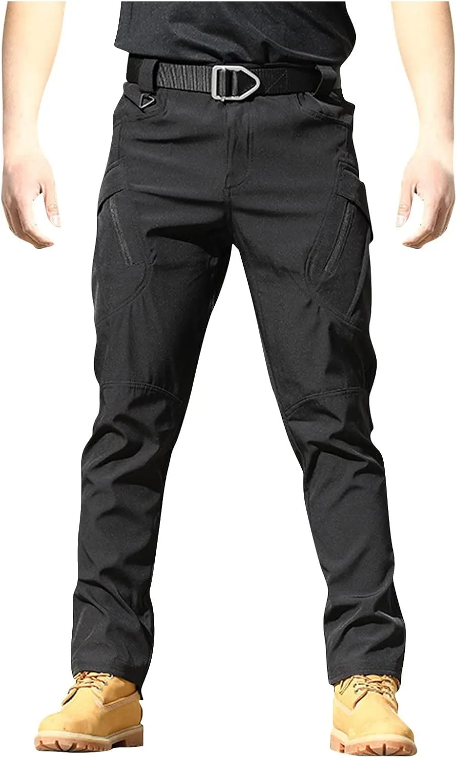Cargo Pants for Men Baggy Lightweight Outdoor Work Pants with Pockets Ripstop Flex Camo Tactical Waterproof Pants