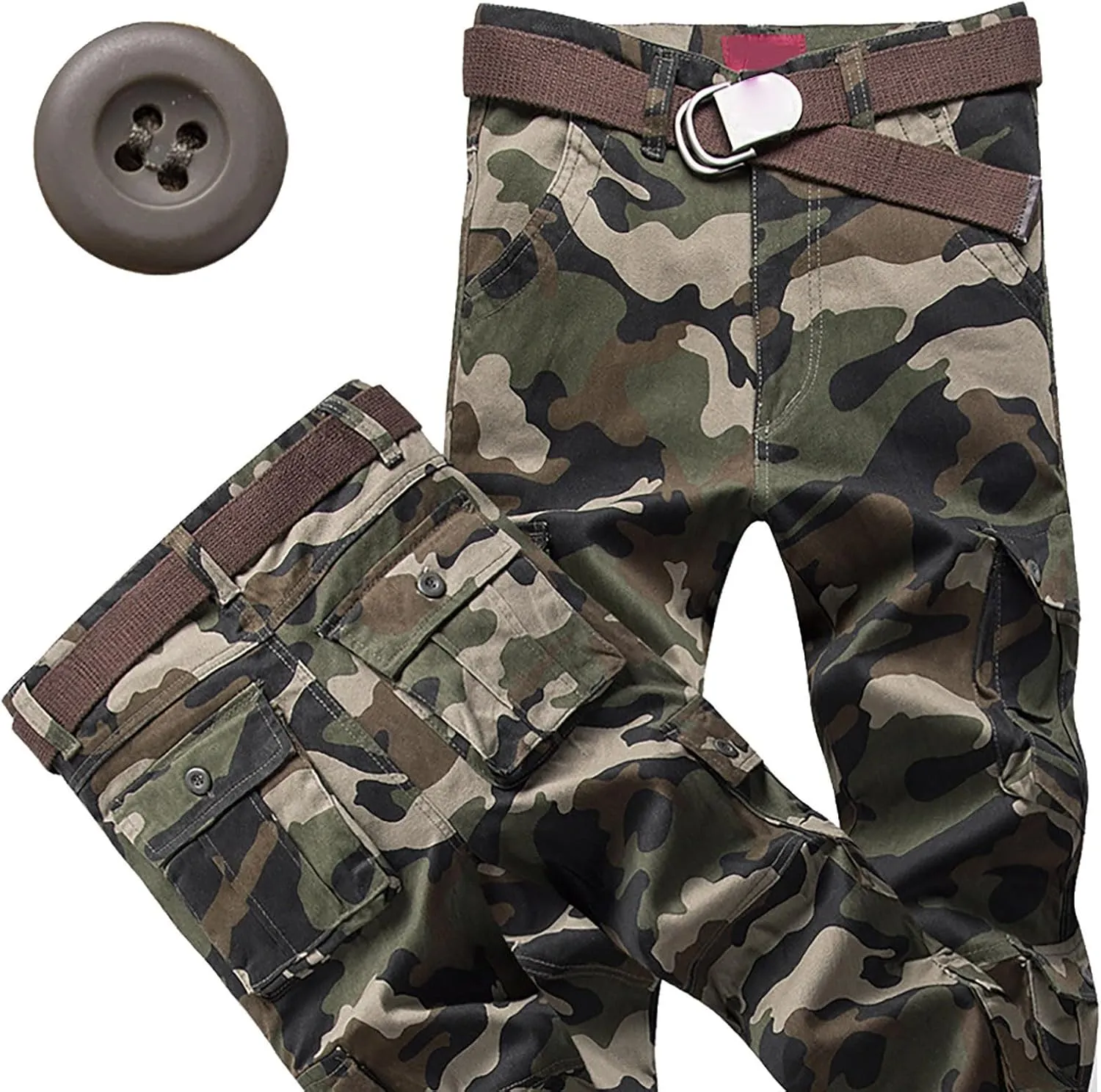 Cargo para and Winter High Street Leisure Loose Sports Running Solid Color Lace Up Cargo Pants Athletic Pants for