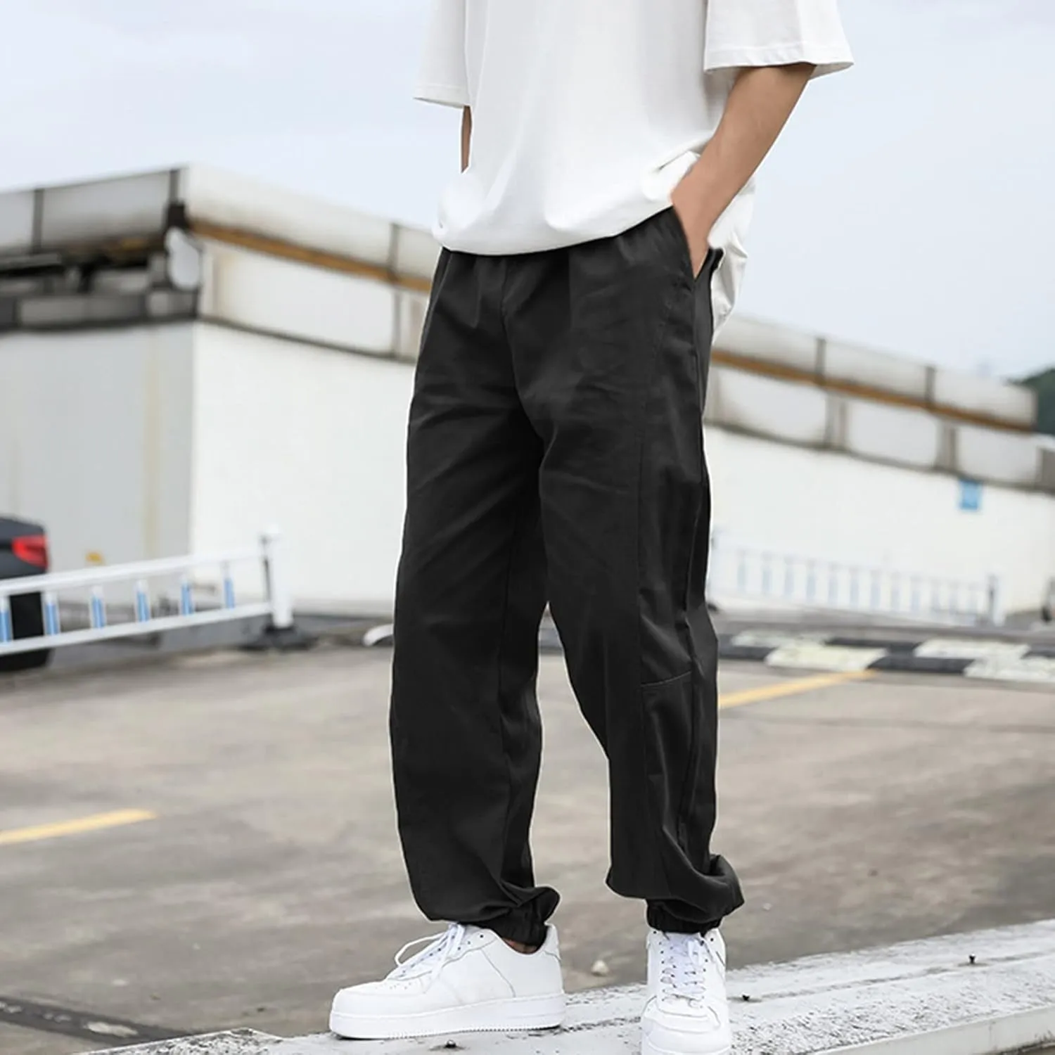 Cargo Sweatpants for Men Mens Lounge Pants Sports Trousers for Men Mens Cargo Pants Elastic Waist Sweatpants for Men