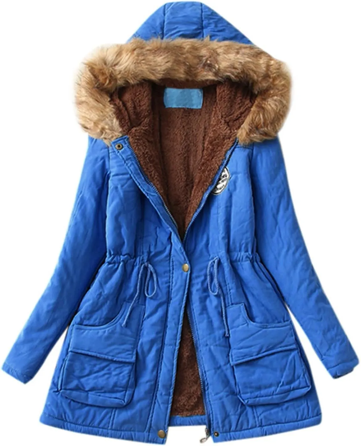 ECKHARDT Long Coat Puffer Coat Packable Jacket Women Ladies Packable Down Jacket Womens Clothes Fall Cloths Plus Size Snow White Costume for Women Winter Coat Women's Womens Insulated Rain Coat
