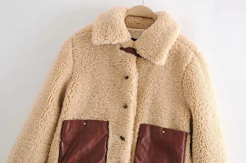 FAUX SHEARLING JACKET