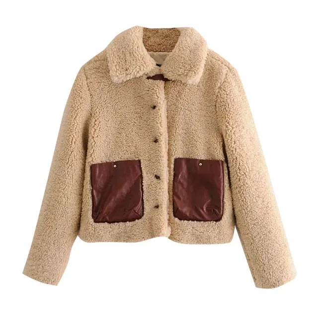 FAUX SHEARLING JACKET