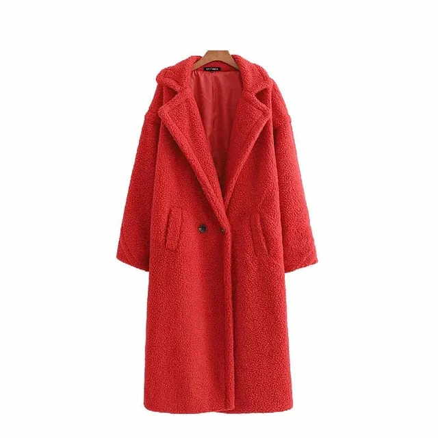LIMITED EDITION FAUX SHEARLING COAT