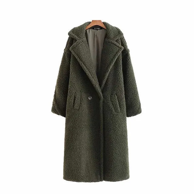 LIMITED EDITION FAUX SHEARLING COAT