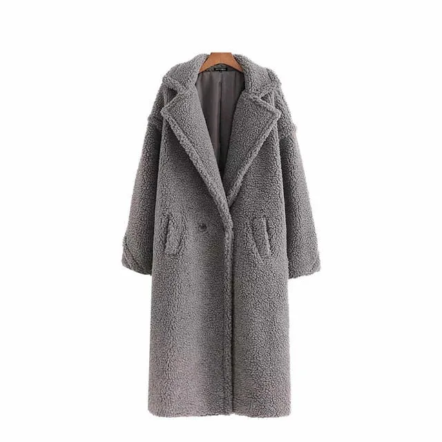 LIMITED EDITION FAUX SHEARLING COAT