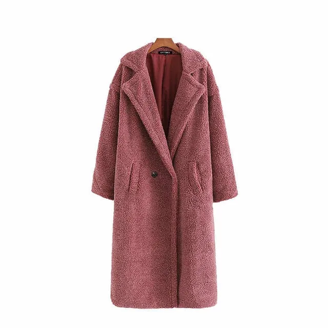 LIMITED EDITION FAUX SHEARLING COAT