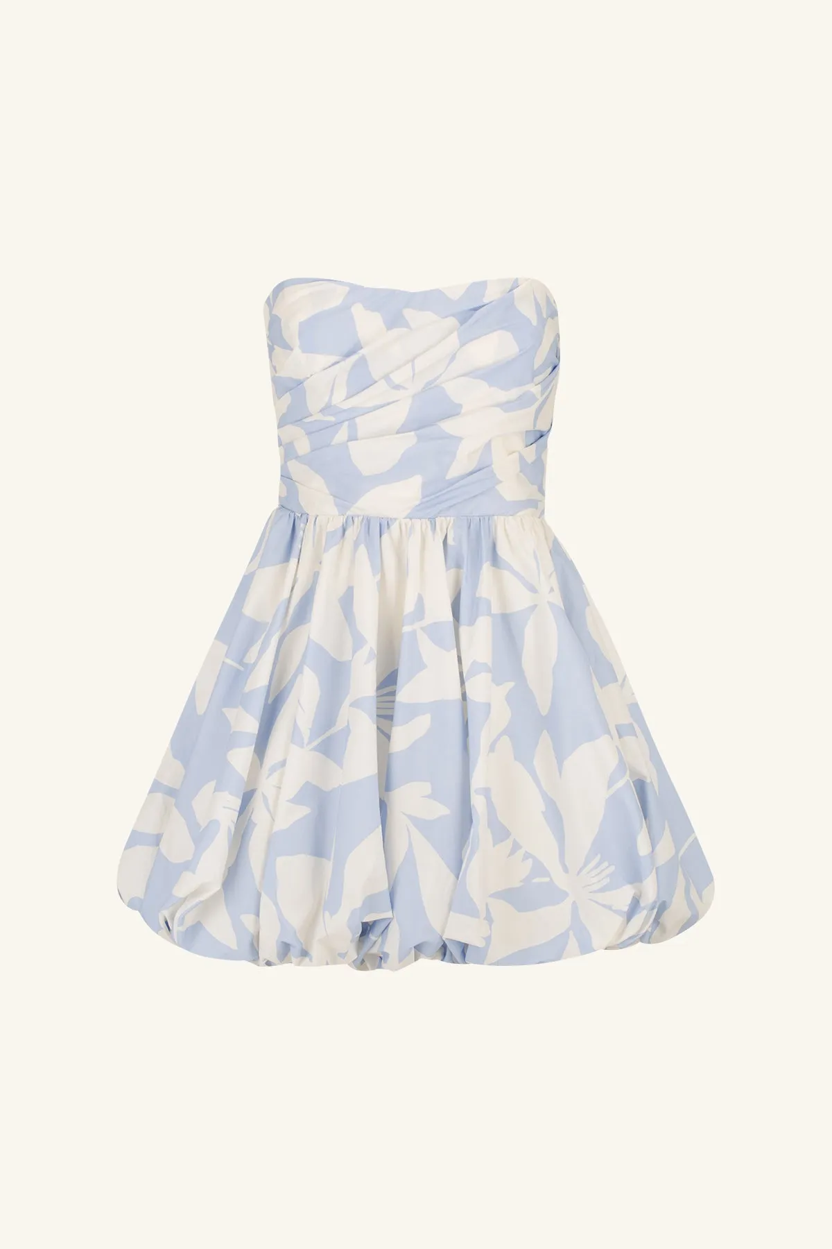 MAMOUNIA DRAPED BUBBLE MINI DRESS