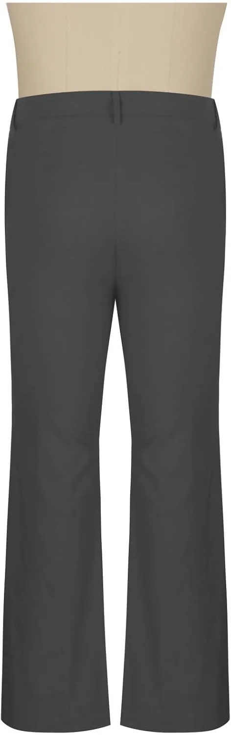 Men's Dress Pants with Pockets 2025 Trendy Casual Loose Bell Bottom Suit Pants Flat Front Slim Stretch Business Pants