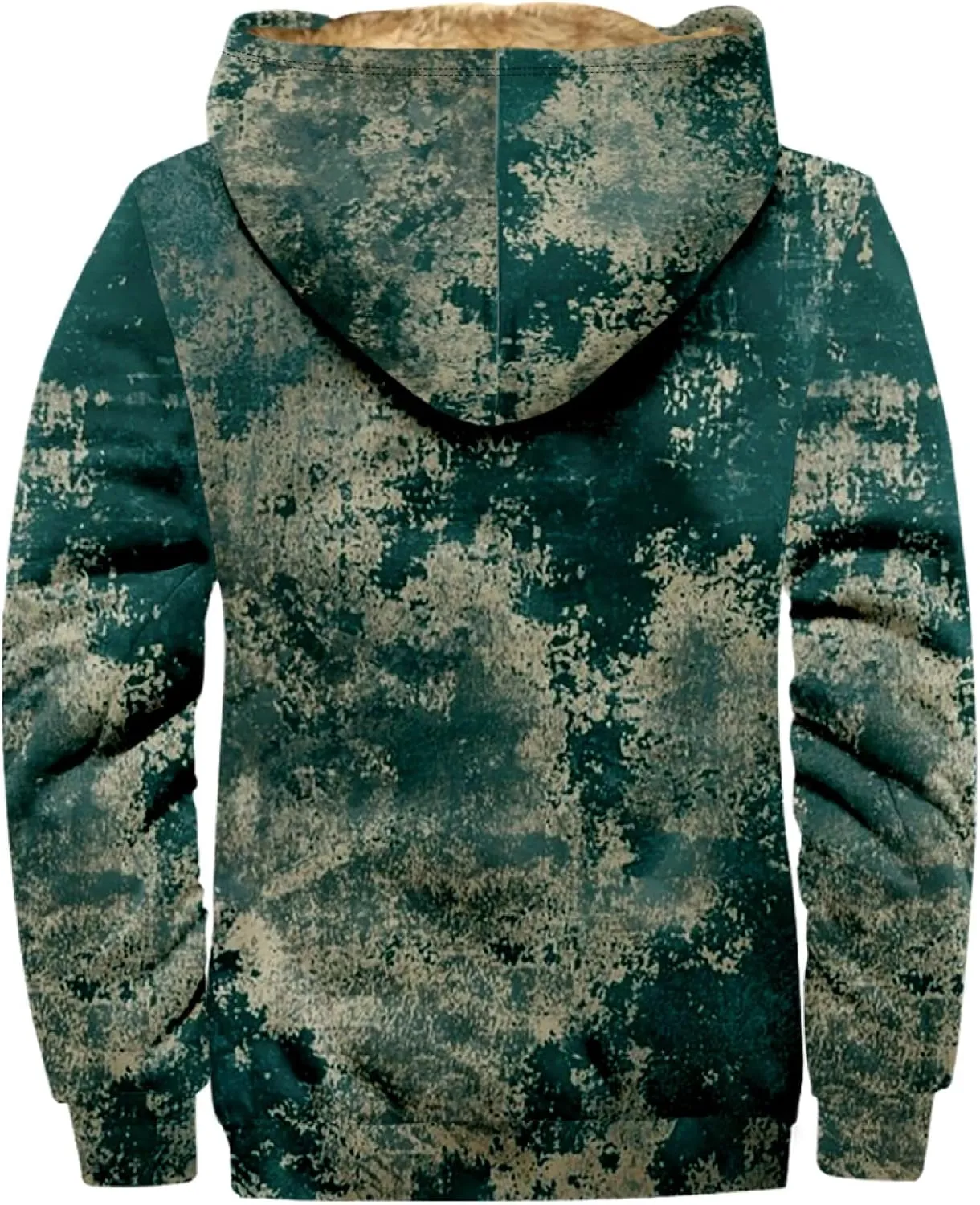 Winter Coats For Men With Hood Fleece Lined Zipper Graphic Coat Motorcycle Heavy Big And Tall Jacket