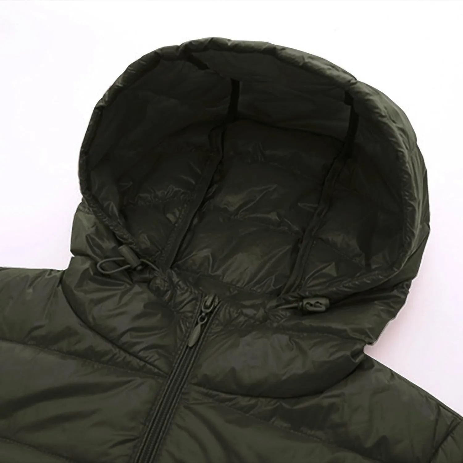 Womens Lightweight Long Puffer Jacket Winter Warm Packable Down Coat Oversized Zip Up Long Sleeve Outerwear With Hood